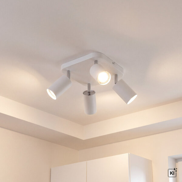 Spot de plafond EYE en blanc 4-flmg