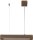 Suspension &eacute;troite Futura en bois Moderne LED