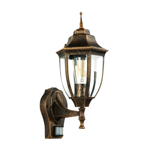 Applique dextérieur LYON Noir Cuivre E27