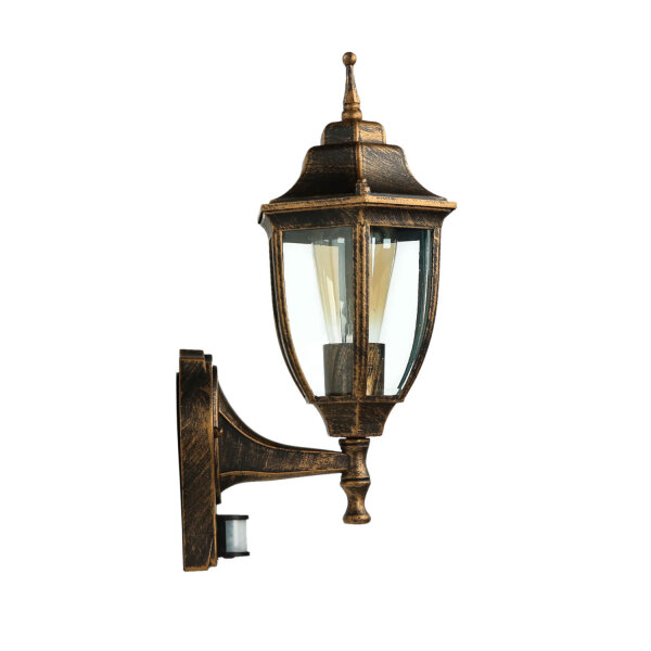 Applique dextérieur LYON Noir Cuivre E27