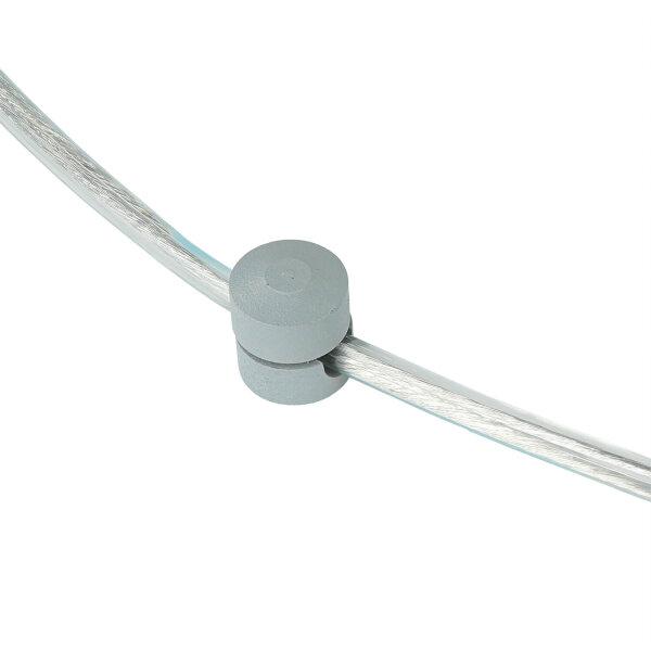 Lampe à suspendre avec fiche Câble de 5,5 m Gris flexible