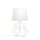 Lampe de table Blanc 34 cm E27 Tissu Métal