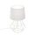 Lampe de table Blanc 34 cm E27 Tissu Métal