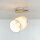 Spot Lampe réglable Blanc Tissu Bois E27 Skandi
