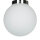Plafonnier salle de bain chrome blanc E14