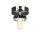 Plafonnier salle de bain chrome blanc E14