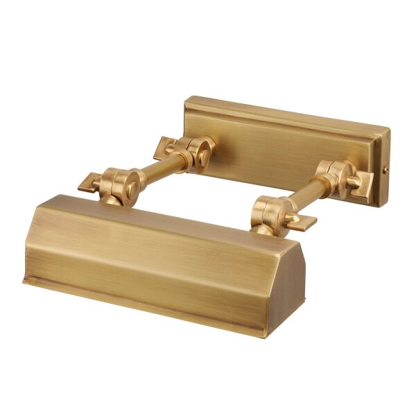 Petite lampe à tableau en laiton antique réglable