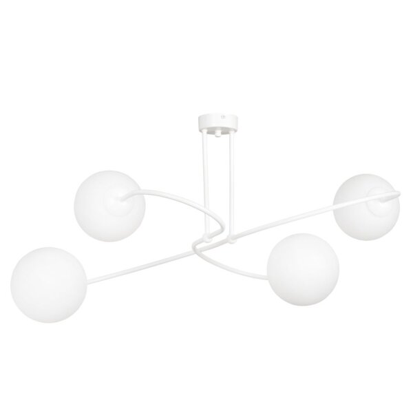 Plafonnier Blanc Moderne E27 élégant VISSAZA Salon