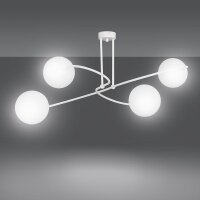 Plafonnier Blanc Moderne E27 élégant...
