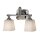 Lampe de salle de bain LED chrome blanc faible &eacute;blouissement Art nouveau IP44