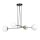 Lampe à suspendre Boule Abat-jour réglable Noir Blanc 4x E27