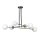 Lampe à suspendre noire réglable en verre 6x E27 Lampe à suspendre