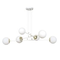 Suspension Blanc ajustable Moderne 6x E27 Salon