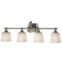 Grande applique LED salle de bain en chrome blanc 76cm de...