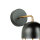 Applique murale noir or E14 métal loft design QUINN