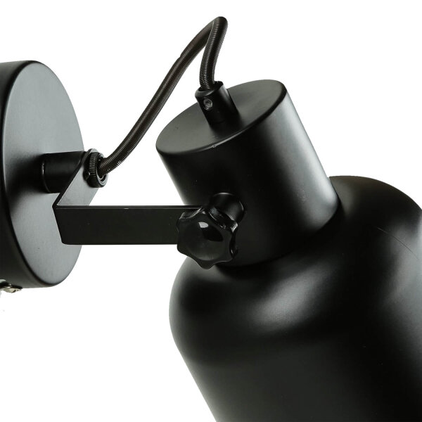 Spot Spot orientable noir métal E14 Industrial