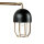 Applique murale en métal design loft noir et or QUINN