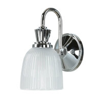 Lampe de salle de bain stylée avec LED IP44 Verre...