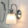 Lampe de salle de bain stylée avec LED IP44 Verre strié COSTILLA