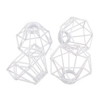 Abat-jour rétro blanc, lot de 4 pour lampe de...