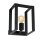 Applique murale carr&eacute;e noire Moderne m&eacute;tal pour E27