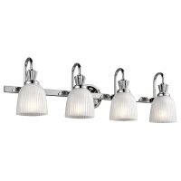 Grande lampe de salle de bain LED en chrome blanc IP44...