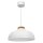 Lampe &agrave; suspendre Blanc M&eacute;tal &Oslash;40 cm Scandinave E27