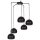 Lampe &agrave; suspendre Retro m&eacute;tal 5 flammes noir