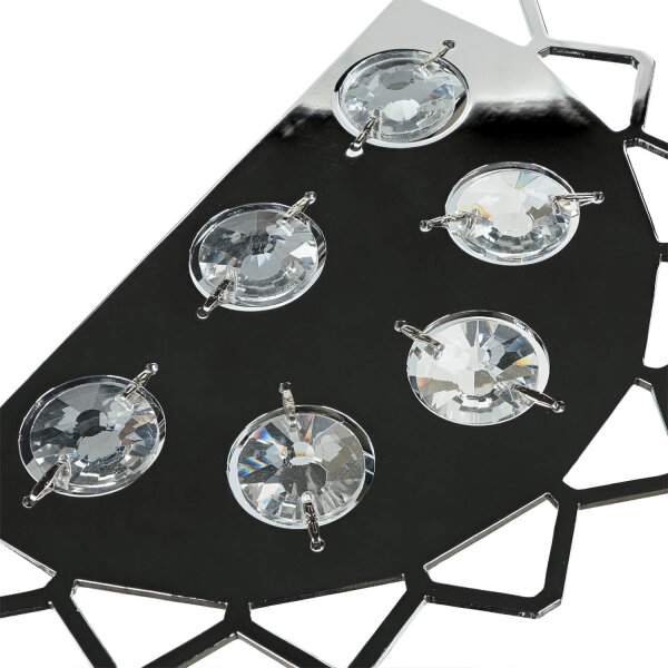 Lampe de salle de bain LED cristal verre IP44 design moderne