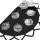 Lampe de salle de bain LED cristal verre IP44 design moderne