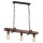 Lampe &agrave; suspendre bois m&eacute;tal 3 flammes oblongues E27