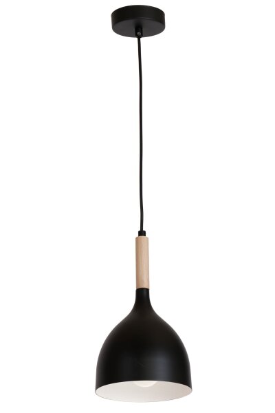 Lampe à suspendre métal Abat-jour Scandinave Noir E27