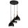 Lampe &agrave; suspendre Noir Scandinave M&eacute;tal 3 flammes
