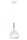 Lampe &agrave; suspendre Blanc M&eacute;tal Bois E27 Scandinave