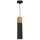 Suspension Noir M&eacute;tal Bois Scandinave