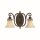 Applique ANABELL 1 Marron 2xE27 Lampe de campagne