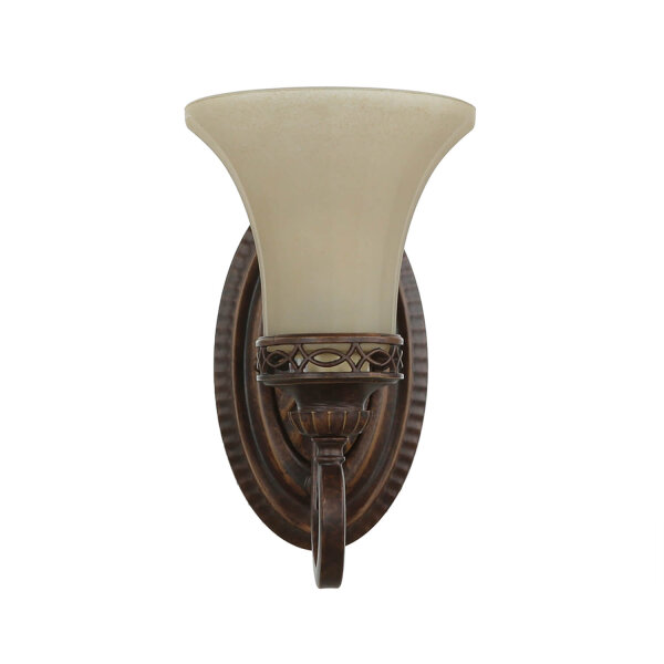 Applique ANABELL 1 en brun L:16cm Lampe de campagne