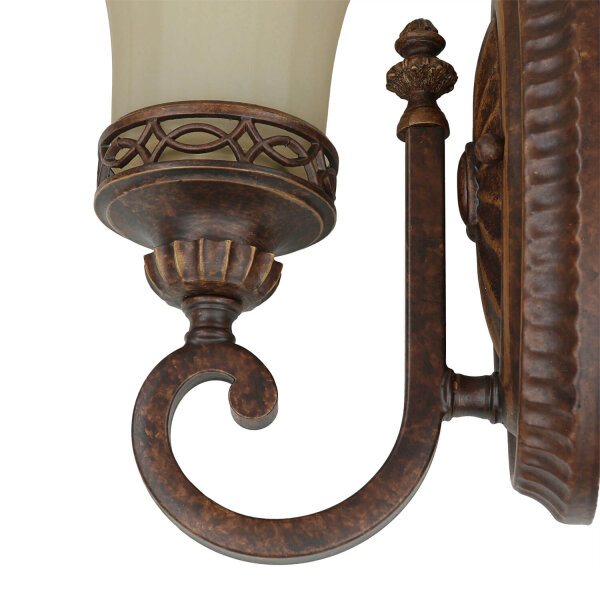 Applique ANABELL 1 en brun L:16cm Lampe de campagne