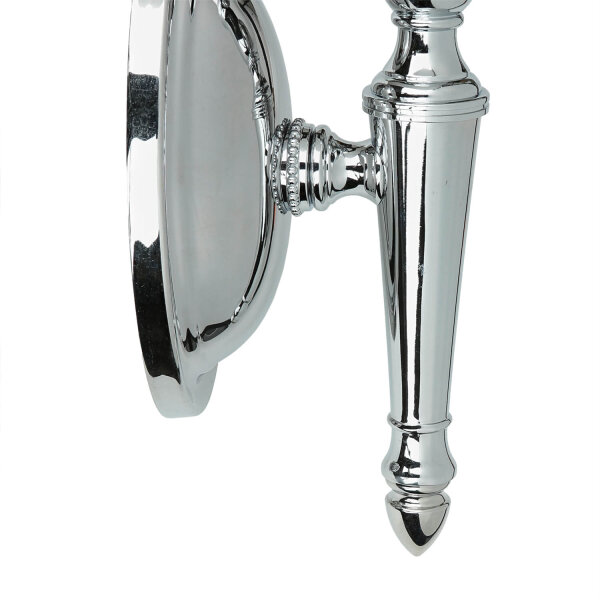 Lampe de salle de bain design LED en laiton verre IP44 en chrome