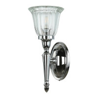 Lampe de salle de bain design LED en laiton verre IP44 en...
