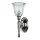 Lampe de salle de bain design LED en laiton verre IP44 en chrome