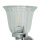 Lampe de salle de bain design LED en laiton verre IP44 en chrome