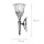 Lampe de salle de bain design LED en laiton verre IP44 en chrome