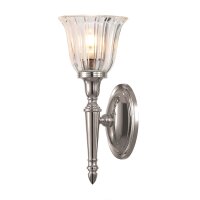 Lampe LED salle de bain en laiton nickel IP44 inoxydable
