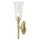 Lampe de salle de bain LED en laiton verre Art Nouveau IP44