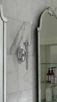 Premium laiton lampe salle de bains IP44 LED en chrome RAZZO