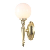 Lampe de salle de bain en laiton verre avec LED IP44 Art...