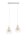 Suspension Blanc M&eacute;tal 2 flammes L:50cm R&eacute;tro