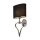 Luminaire de salle de bain LED en forme de c&oelig;ur chrom&eacute; IP44
