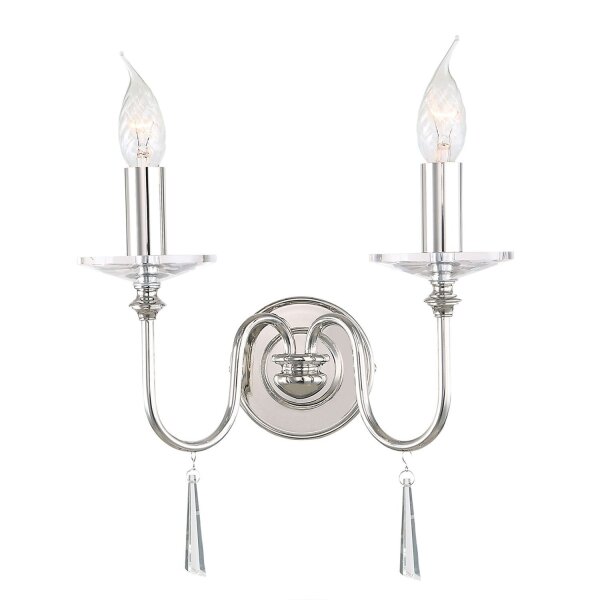 Applique murale CANDELA 6 en nickel 2flmg Lampe murale